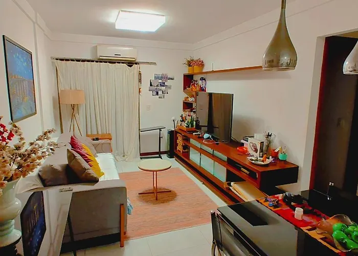 Quarto E Banheiro Privativos Com Garagem Fechada Em Apartamento Aconchegante Em Jardim Da Penha